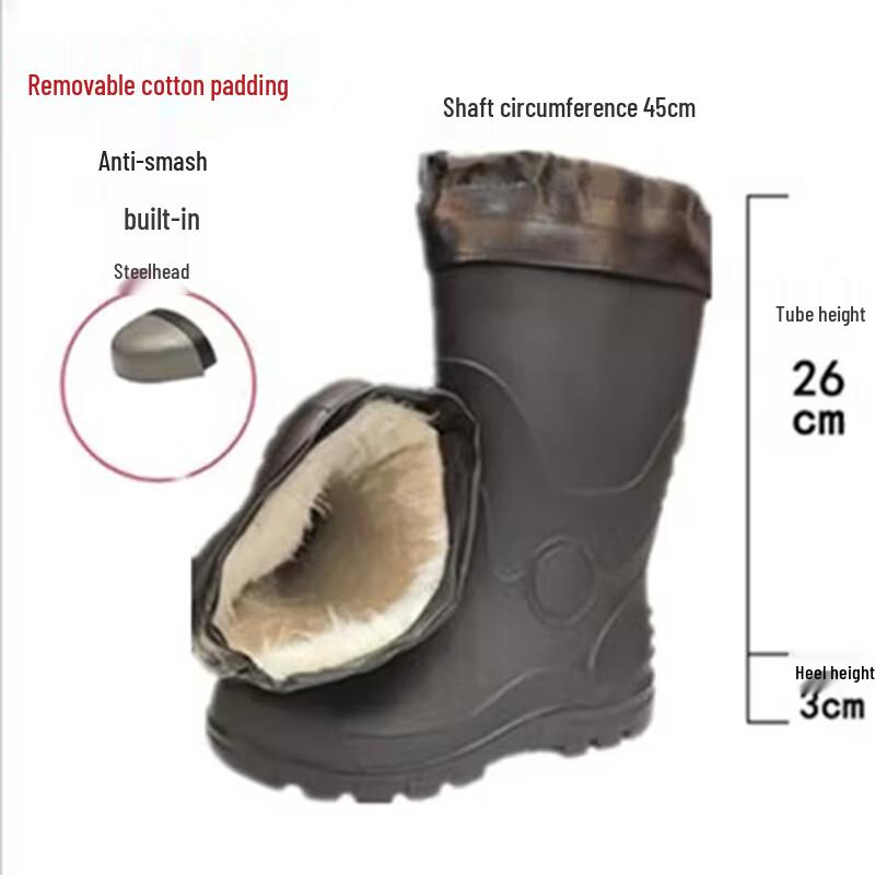 HuaJi Steel Toe & Steel Sole Rain Boots