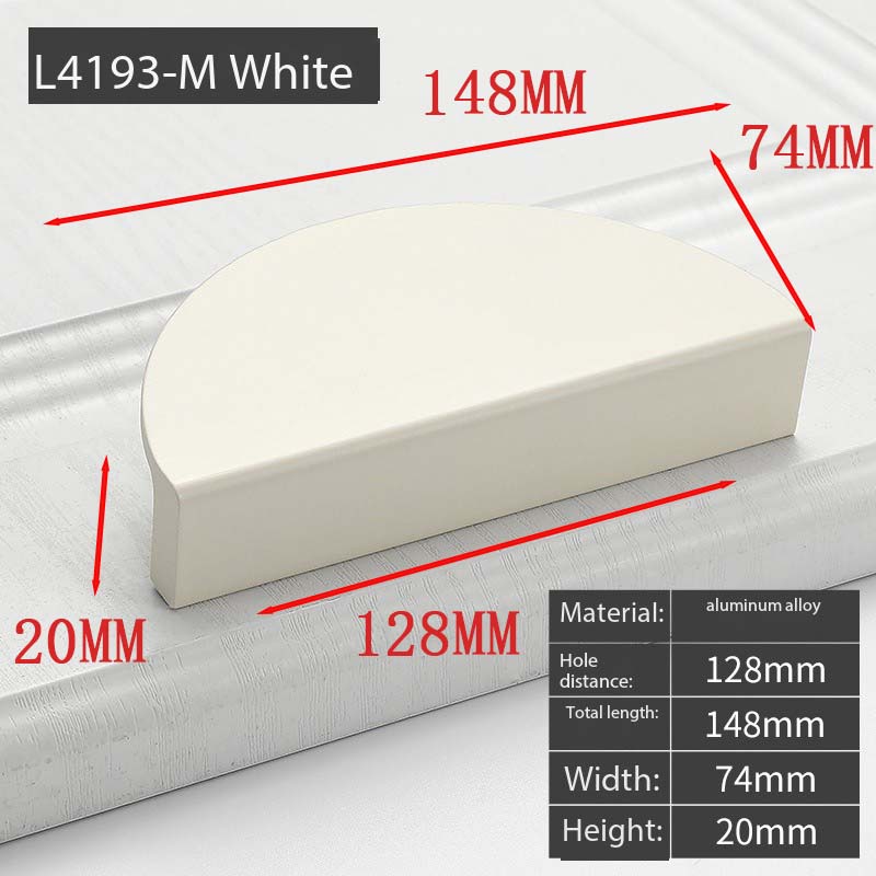 Wardrobe Door Handle Extended Champagne Color Modern Minimalist Light Luxury Sliding Drawer Cabinet Door Drawer Handle Furniture