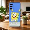 Animation S-Sponge Funny Z-Bob Phone Case Black Silicone Soft For Samsung S25,S24,S21,S22,S23,S30,Ultra,S20,Plus,Fe,Lite