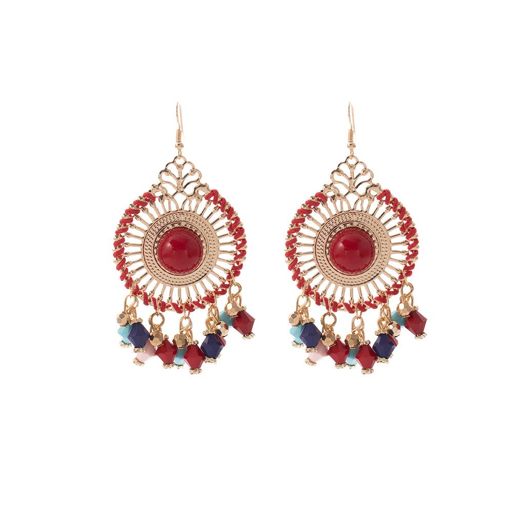 Bohemian Tassel Holiday Style Ethnic Light Luxury Cool New Chinese Style Earrings