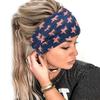 Wide Bandana Headbands for Women Boho Bandeau Headbands Knot Hair Scarf Bands Stretch Floral Printed Non Slip Headbands Elastic