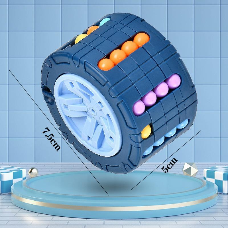 3D Cube Toy Magical Bean Gyro 360° Rotate Slide Puzzle Game Adult Relieve Stress Children Infant Educational Montessori Toy Gift