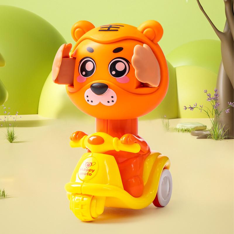 Childrens Animal Pressing Car Toy With Pullback Action For Interactive Play