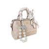 Coach Handbag [Customized Bag] Rowan 18 Pearl Shimmer, Hand-painted In English Pearl Crushed Light (Vanilla White) Basic Package (Bag + Dust Bag)