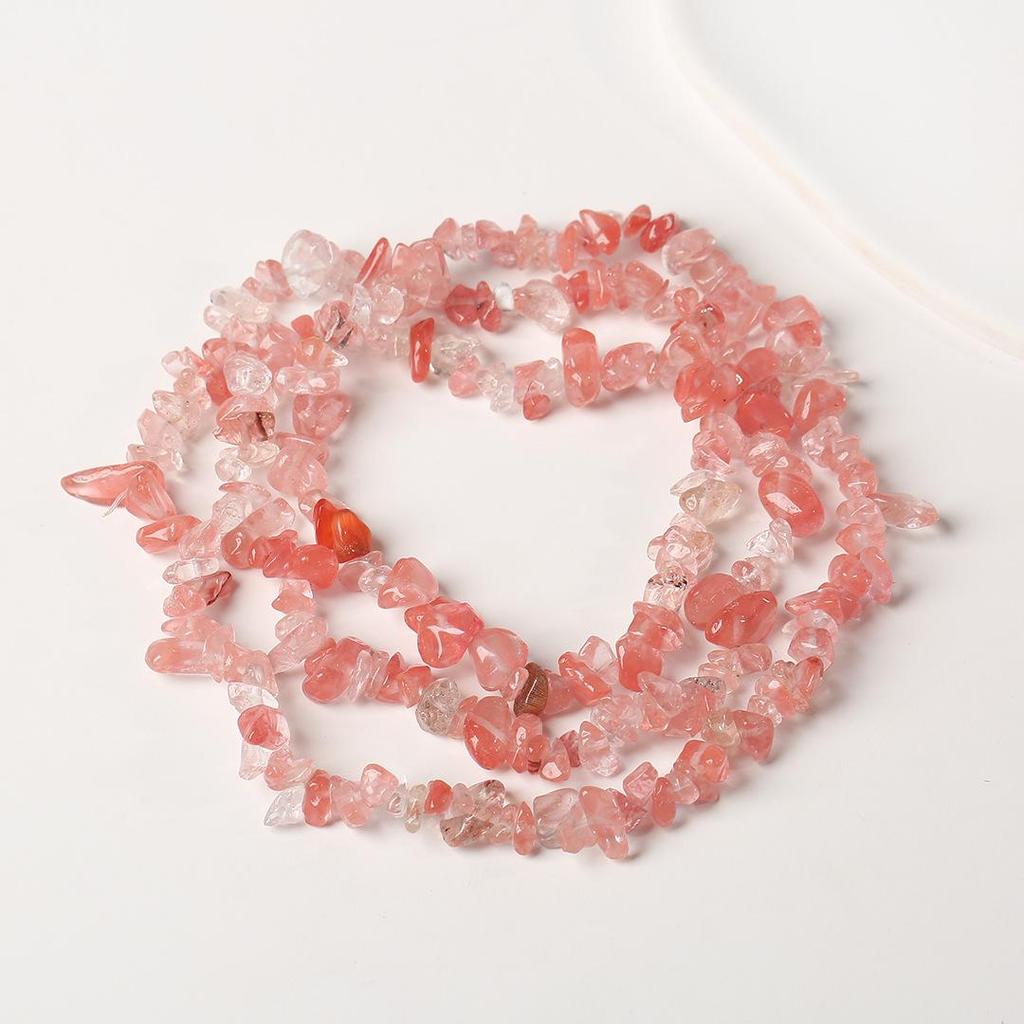 80cm Natürliche Amethyst Splitterkette - Poliert, Unregelmäßige Streifen für DIY Schmuck & Armbänder