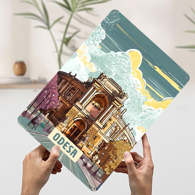 Odesa Poster Customized Vintage Metal Signs Wall Art Retro Tin Plaque for Living Room Decorations Bedroom Decoration Gaming Home