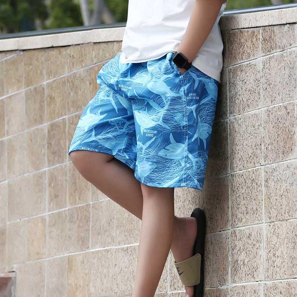 Men Swimming Shorts Trunks Summer Print Surf Shorts New Quick Dry Beach Shorts