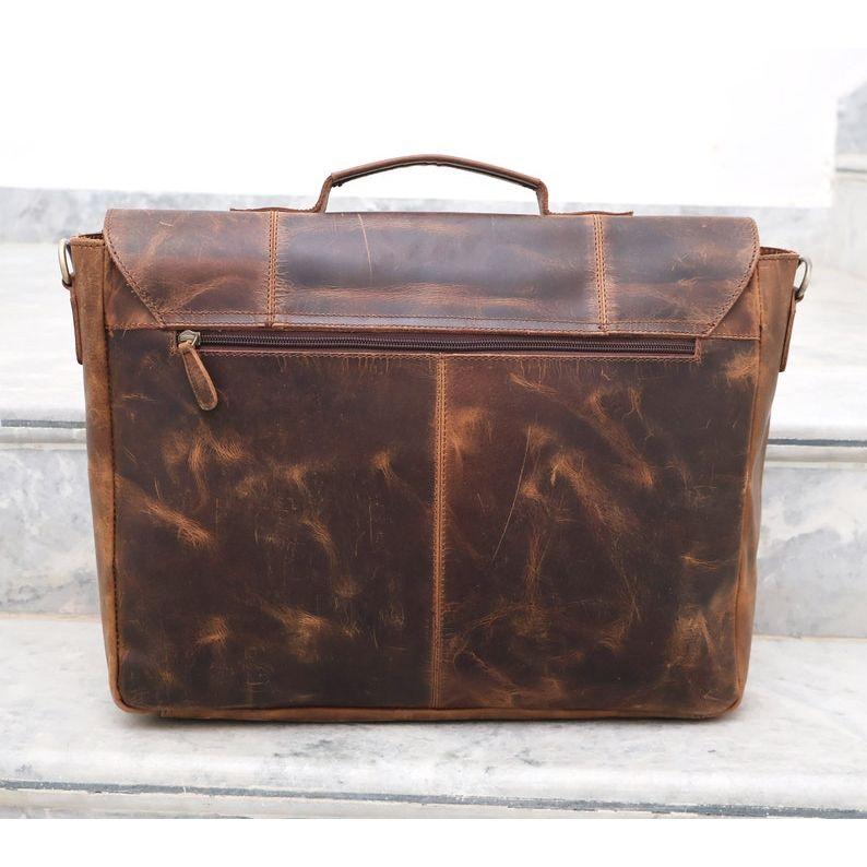 Handgemachte Messenger-Tasche aus Büffelleder, Umhängetasche, Laptoptasche, Bürohandtasche, Aktentasche, rustikale Vintage-Umhängetasche für Männer und Frauen, Muttertagsgeschenk