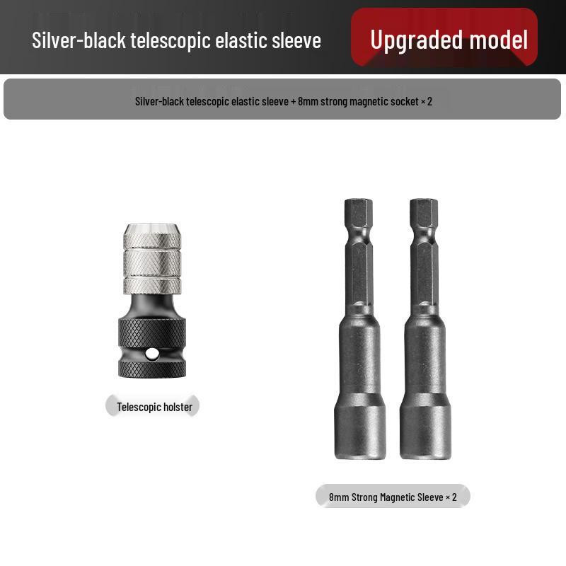 Multifunctional Electric Drill Bit & Wrench Adapter Set with Telescopic Socket