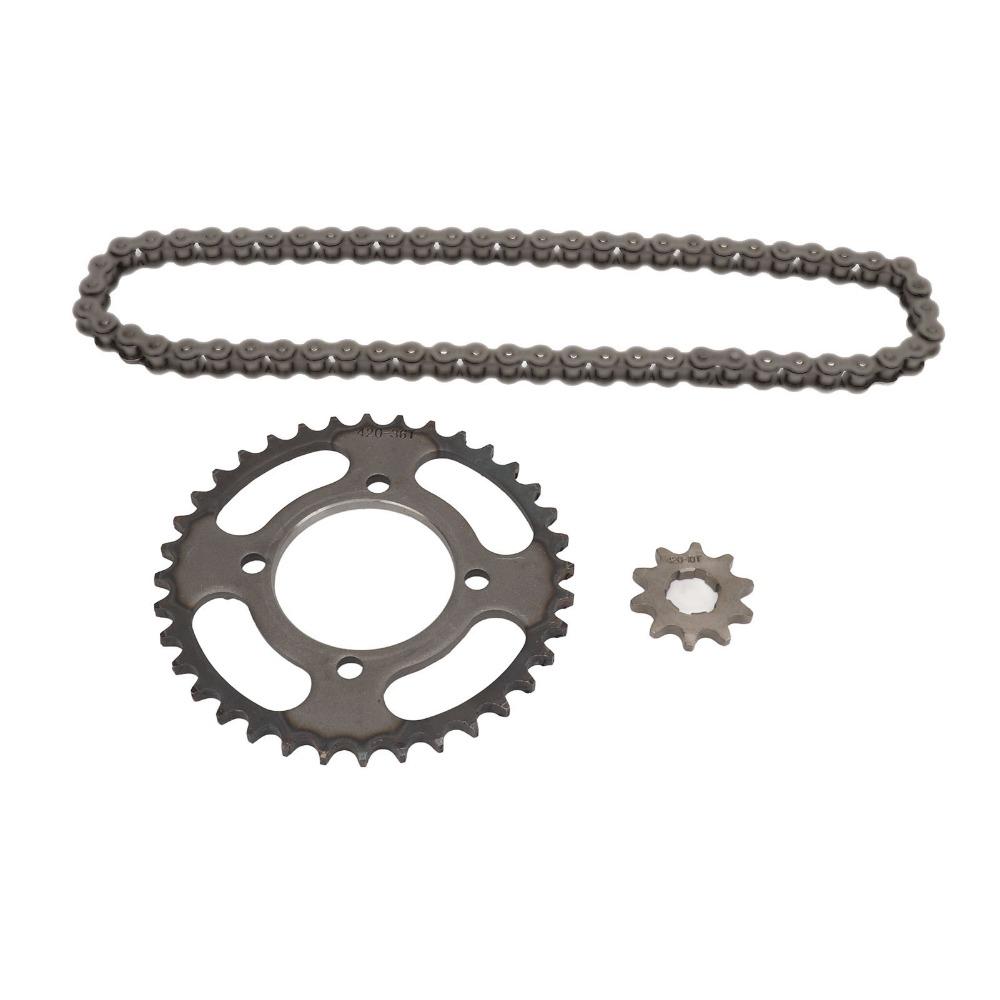 420 Chain Sprocket Set 36T Rear Sprocket Engine Sprocket Set Durable Drive Chain Set  for ATVs