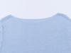 2026 Spring European & American Fashion One-Shoulder Fishbone Mid-Sleeve Elastic Knit Top