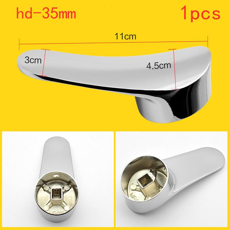 

Комплект ручек для смесителя с одним металлическим рычагом, хромированная крышка для раковины, сменная крышка для балансировки давления, аксессуары для фурнитуры для смесителя