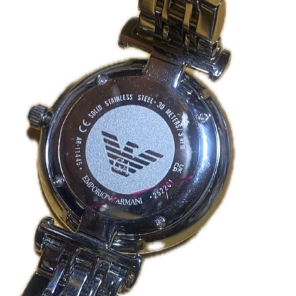 Used Emporio Armani ARMANI watch ladies silver AR11445