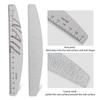 1Pcs Nail File With Ruler 80/100/150/180/240/320 Grit Sandpaper Disposable Cuticle Remover Buffers Manicure Tool