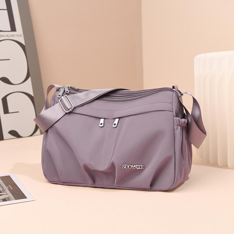 Einfarbige Umhängetasche Damen Große Kapazität Schultertasche Muttertasche