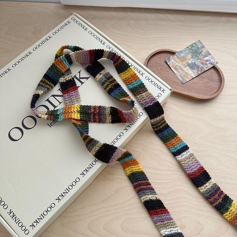 Painter Xiao Xi Tiao Series: Women's Thin Narrow Scarf for Autumn Fashion - Unique, Stylish, and Perfect for Personalized Outfits.