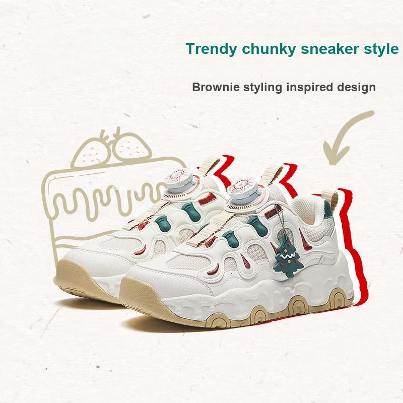 Anta Comfortable Knob Anti-Kick Wear-Resistant Kids Casual Shoes Kids Shoes Gray White A22448829-4