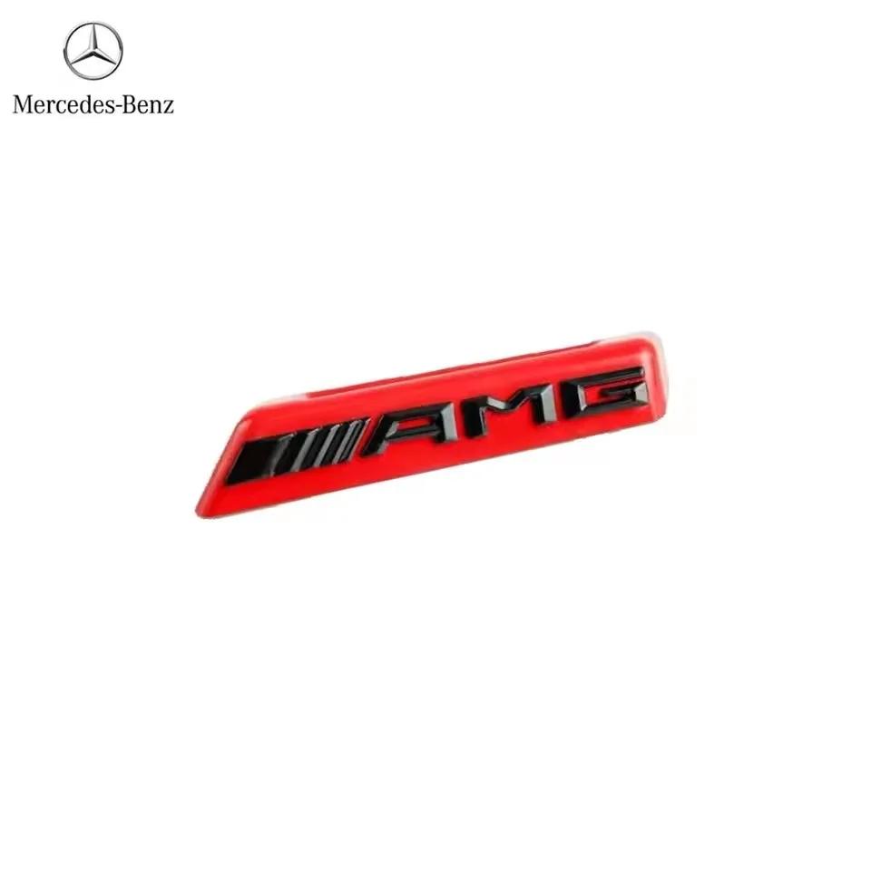 Car Front Grill AMG Badge Emblem Sticker for Mercedes benz W212 W213 W202 W211 W176 W210 W205 Gla Glc Cls Glk Accessories1