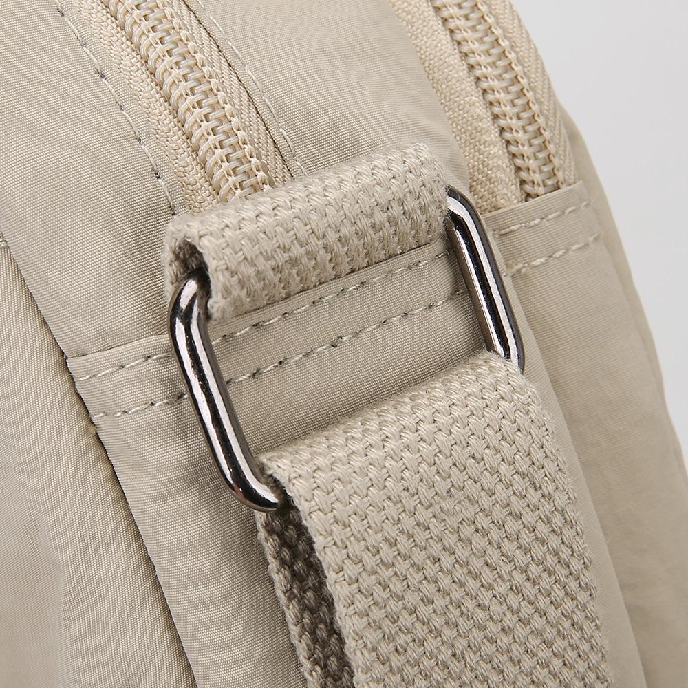 Nylon Kleine Tasche Mehrfachfächer Reißverschluss Kleine Quadratische Tasche Damen Schultertasche Umhängetasche