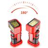 Car Work Light 180-degree Rotation Magnetic Work Light Type-C Charging Double Hooks Digital Display Lamp for Detailing Workshop