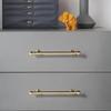 Electroplated Gold Drawer Pull Single-Hole Wardrobe Handle Furniture Hardware  for Cupboard