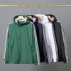 Jacket Men's Spring Hooded Jacket Casual Sports Three Bars Thin Top Trendy Men's Clothing