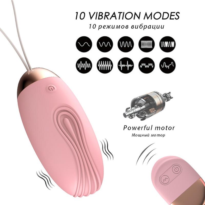 Mini Woman Wireless Remote Control 10 Speeds Vibrating Egg Clitoris Stimulator Vaginal Massage Ball