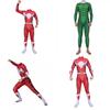 Vibrant Power Rangers Bodysuit Spandex Cosplay Costume For Unisex Kids And Adults