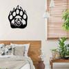 Iron Bear Paw Wall Art Rustic Metal Sculpture Hunting Cabin Decor Living Room