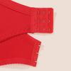 Plus Size Red Lace Bra and Panty Set, Adjustable Hook Closure Sexy Lingerie for Women