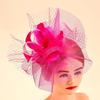 Retro Mesh Fascinator: European & American Banquet Headwear for Horse Racing & Social Events