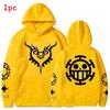 Trafalgar D Water Law Hoodie With Polyester Fabric For Adult Anime Fans