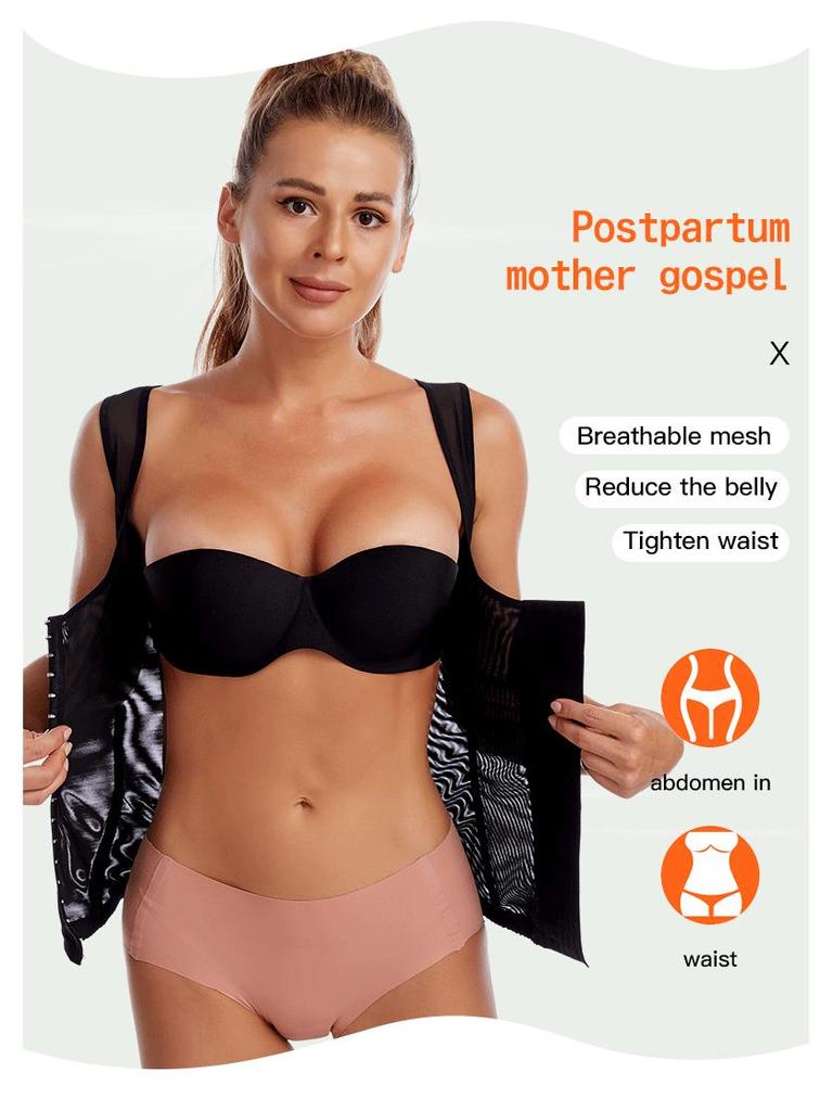 Dame Efterfødsels Push-Up Taljetræner Formtøj: Kropskorset & Mavekontrolvest