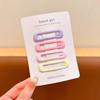 Dopamine Color Star Hair Clips: Cute Five-Pointed BB Clips for Bangs & Stray Hairs