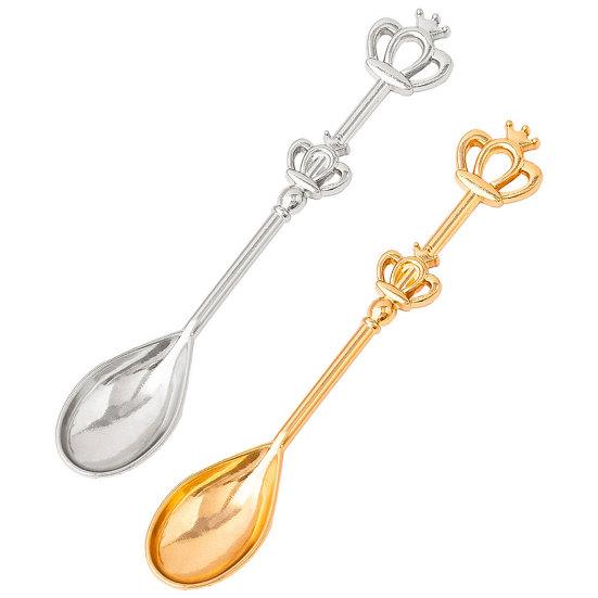 10Pcs Crown Drinking Spoon Set Elegant Wedding Gift Tea Party Souvenir Creative Novelty Crown Coffee Spoons