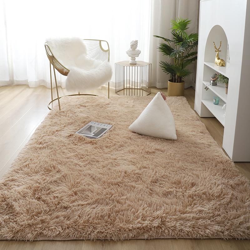 Soft Fluffy Carpet Pink Yellow White Multicolored Rug Decoration Bedroom Girl Large Carpet Plush For Living Room Mat Shaggy