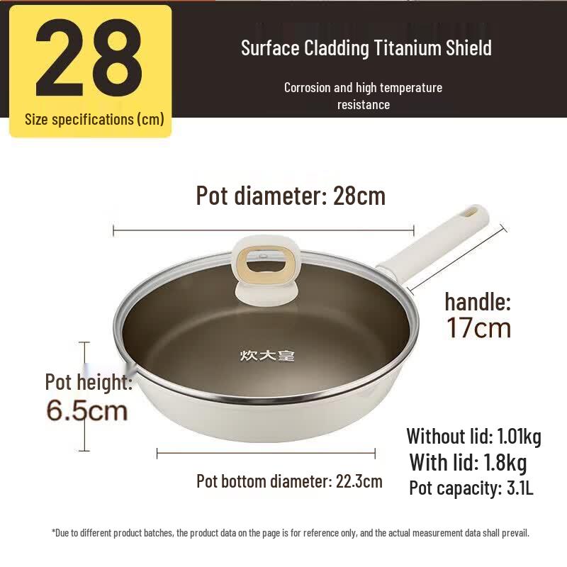 COOKER KING Oil-Gathering Flat-Bottom Frying Pan