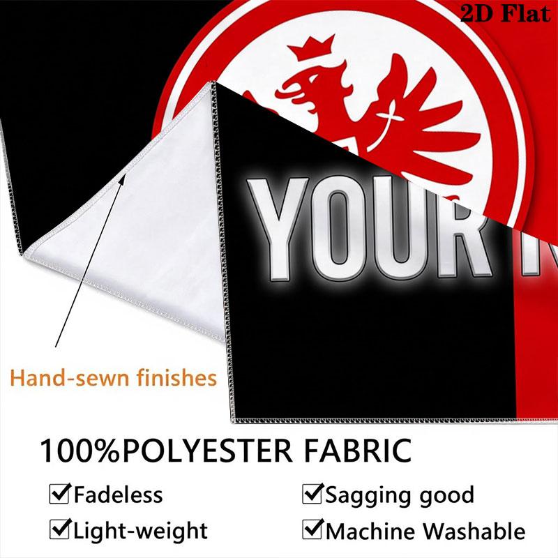 Custom Eintracht Frankfurt Wall Hanging Printed Fabric Blanket Decorative Tapestries for Bedroom Living Room Home Decor
