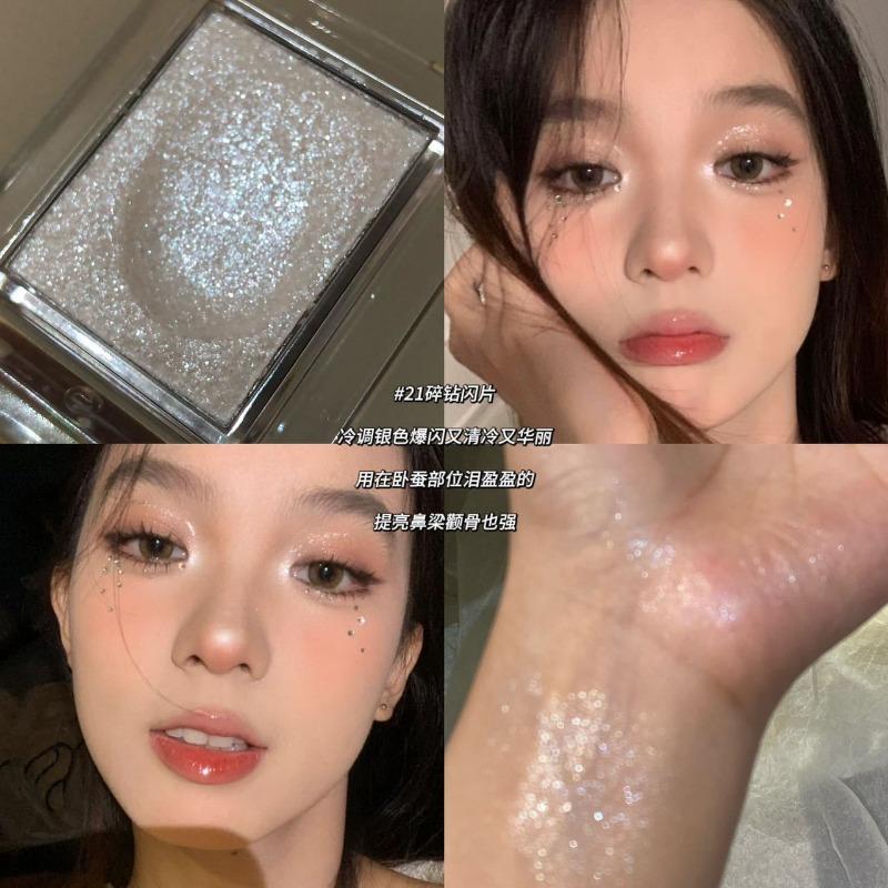 Single Color Eyeshadow Matte Shimmer Fine Texture Affordable Eye Makeup For Women