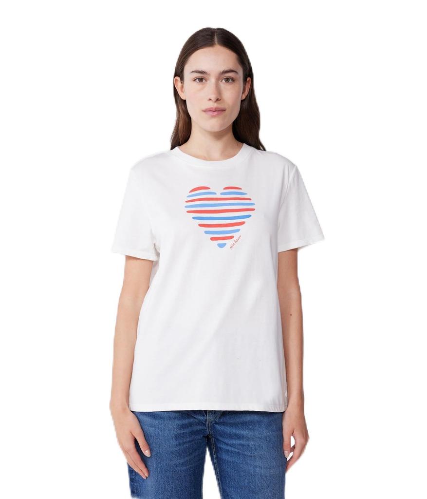 Petit Bateau Short Sleeve A0CSK M T-Shirt Off-White