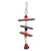 Pet Bird Parrot Colorful Beads Bell Toys Chewing Swing Cage Accessory