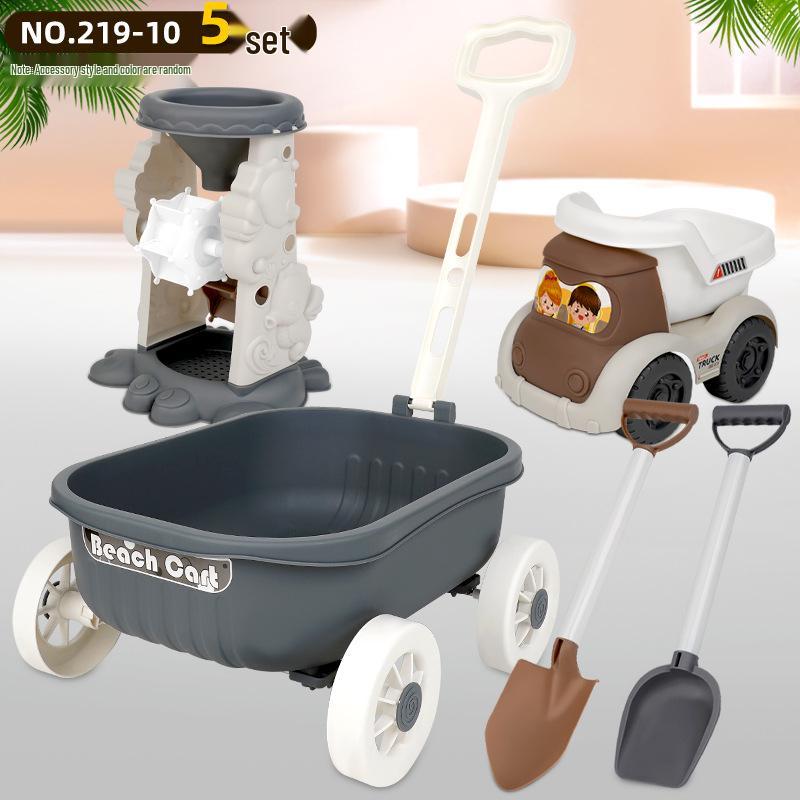 Children's Beach Sand Toy Set with Trolley