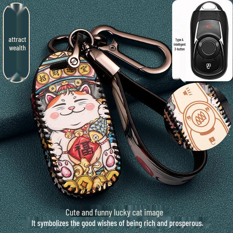 Buick Excelle, Verano, Envision, Enclave, GL8, LaCrosse, GL6, Regal Key Case: High-End Car Key Shell