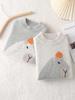 Hochwertiger 100% reine Wolle Kinder Pullover mit halbem Rollkragen Capybara Strick - Doppelfaden Verdickt