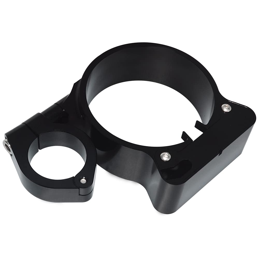 WOWTK Side Speedometer Relocation Mounting Bracket for Harley Sportster XL 883 1200 1995-2014 with 39mm Fork Tuber, Black