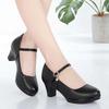  Sapatos Femininas Women Fashion Black Patent Leather Student School Comfort Square Heel Shoes Lady Cute Pumps Ab576