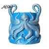 Retro Ocean Theme Decor 3D Printed Octopus Planter, Artistic Coastal Plant Pot, Decorative Environmentally Friendly Holder Container for Cactus,