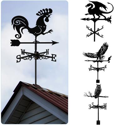 Girură din metal, antirugină, animale din desene animate, rover de mare, indicator de direcție a vântului, pentru exterior, acoperiș, grădină, decorare Nou