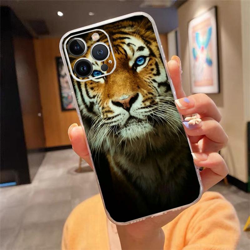 Phone Case For iphone 17ProMax Air 16 15 14 13 Pro Max 15 16 Pro 15Plus Fashion Tiger Lion