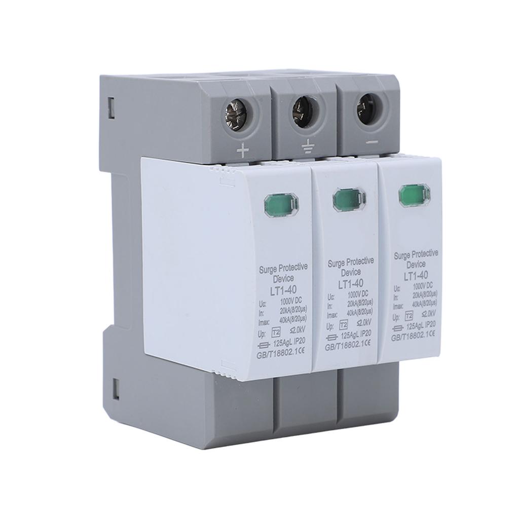 Dispozitiv de protecție la supratensiune 3P Protector de descărcător pentru protecție la tensiune 20?40KA 1000V DC